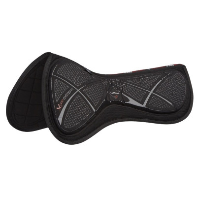 Amortisseur LeMieux X-Grip Silicone Half Pad Zwart
