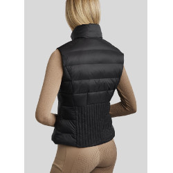 Mouwloze bodywarmer Montar MoAthena verfijnd damesmodel Zwart