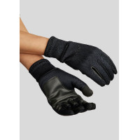 Montar softshell geborstelde digitale handschoenen Zwart