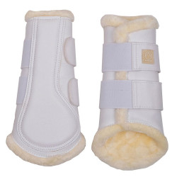 PU leren Montar beenbeschermers per 4 Wit PU leren Montar beenbeschermers per 4 Wit