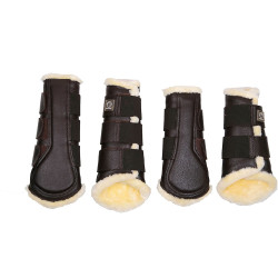 PU leren Montar beenbeschermers per 4 PU leren Montar beenbeschermers per 4