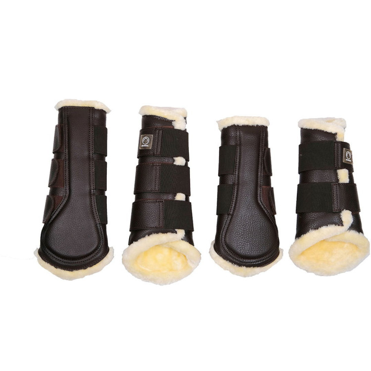 PU leren Montar beenbeschermers per 4 PU leren Montar beenbeschermers per 4