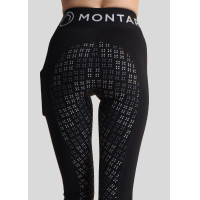 Montar Selena-logo full grip dameslegging Zwart