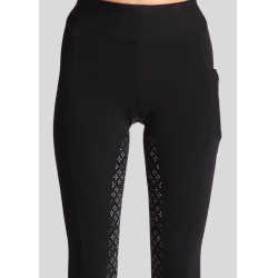Montar Selena-logo full grip dameslegging Zwart Montar Selena-logo full grip dameslegging Zwart