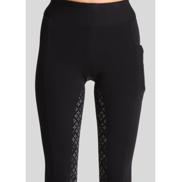 Montar Selena-logo full grip dameslegging Zwart Montar Selena-logo full grip dameslegging Zwart