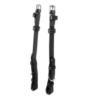 Bedrag Montar zwart-crème plat leer Zwart