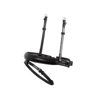 Gecombineerde neusriem Montar classic leer gelooid Zwart Gecombineerde neusriem Montar classic leer gelooid Zwart