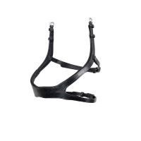 Gecombineerde neusriem Montar ton sur ton Excellence leer gelooid Zwart Gecombineerde neusriem Montar ton sur ton Excellence leer gelooid Zwart