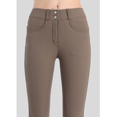 Broek Montar Megan hoge taille dames full grip Vol 2 Modder Bruin