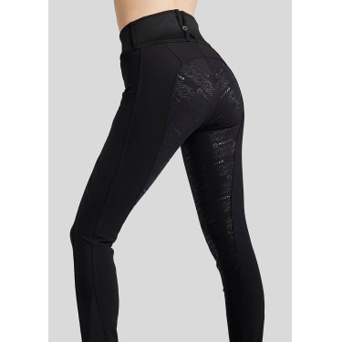 Montar MoAmélia Softshell damesbroek met full grip Zwart Montar MoAmélia Softshell damesbroek met full grip Zwart