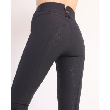 Damesbroek Montar Molly Yati hoge taille full grip Marine / roségoud Marineblauw