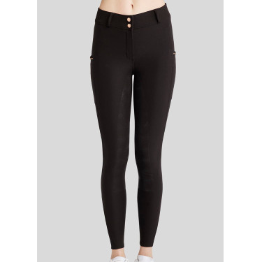 Broek Montar MoMaddie full grip dames Zwart / roségoud Broek Montar MoMaddie full grip dames Zwart / roségoud