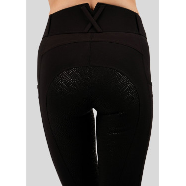 Montar Rebel broek met hoge taille full grip dames Zwart Montar Rebel broek met hoge taille full grip dames Zwart