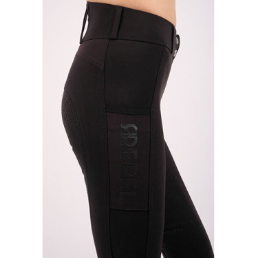 Montar Rebel broek met hoge taille full grip dames Zwart Montar Rebel broek met hoge taille full grip dames Zwart