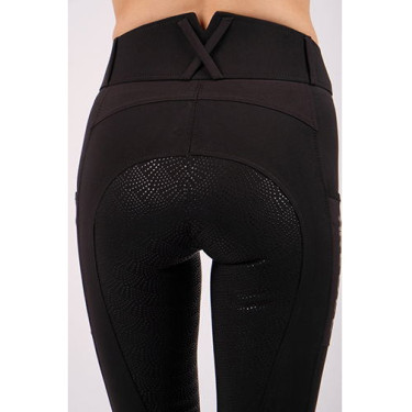 Montar Rebel broek met hoge taille full grip dames Zwart Montar Rebel broek met hoge taille full grip dames Zwart