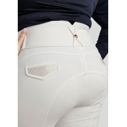 Hoge taille rijbroek Montar Briella crystal Rose gold Curve full grip dames Hoge taille rijbroek Montar Briella crystal Rose gold Curve full grip dames