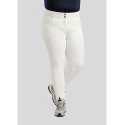 ESS Megan Vol 2 Curve damesrijbroek met hoge taille Wit