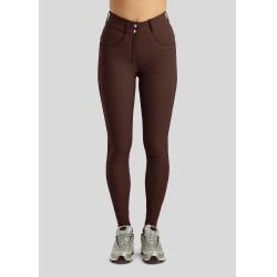 ESS Megan Vol 2 Curve damesrijbroek met hoge taille Bruin ESS Megan Vol 2 Curve damesrijbroek met hoge taille Bruin