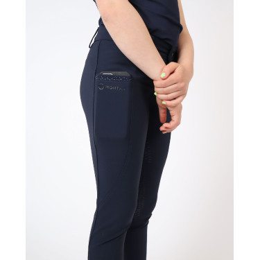 Broek Montar Yati Crystal Junior full grip Marine Marineblauw