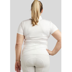 Wedstrijdpolo Montar crystal clear dames Wit Wedstrijdpolo Montar crystal clear dames Wit