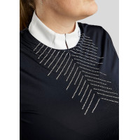 Wedstrijdpolo Montar crystal clear dames Wit
