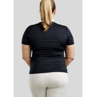 Wedstrijdpolo Montar crystal clear dames Wit