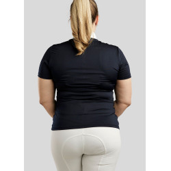 Wedstrijdpolo Montar crystal clear dames Marine Marineblauw