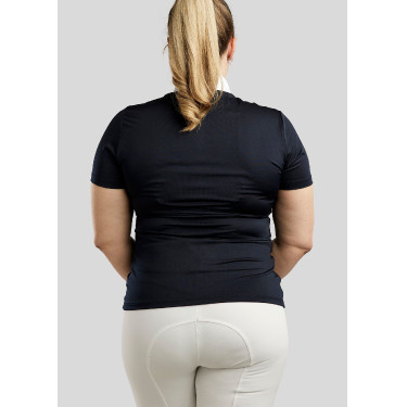 Wedstrijdpolo Montar crystal clear dames Marine Marineblauw