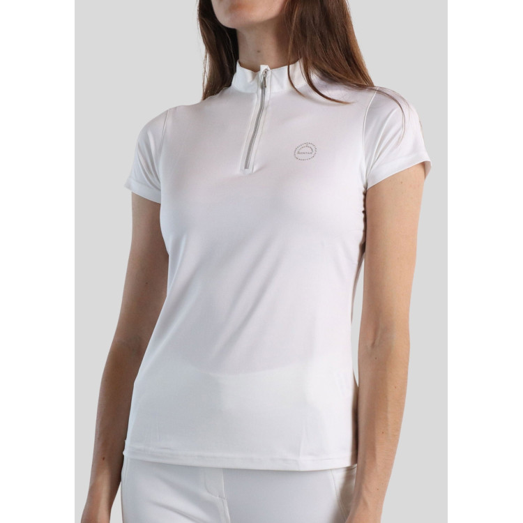 Wedstrijdpolo Montar Everly crystal logo Curve dames