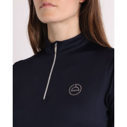 Wedstrijdpolo Montar Everly crystal logo lange mouwen dames Wedstrijdpolo Montar Everly crystal logo lange mouwen dames