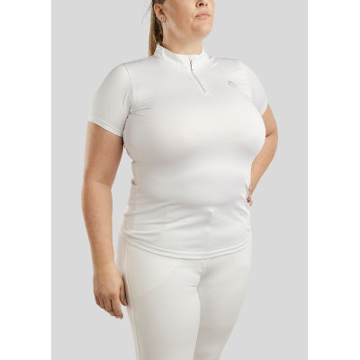 Wedstrijdpolo Montar Everly Curve dames Wit