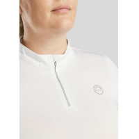 Wedstrijdpolo Montar Everly Curve dames Wit Wedstrijdpolo Montar Everly Curve dames Wit