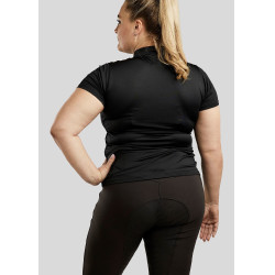 Wedstrijdpolo Montar Everly Curve dames Zwart