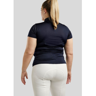 Wedstrijdpolo Montar Everly Curve dames Marine Marineblauw Wedstrijdpolo Montar Everly Curve dames Marine Marineblauw