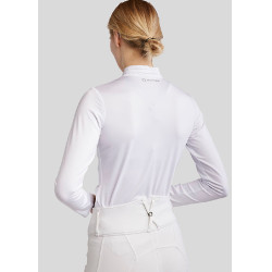 Wedstrijdpolo Montar MoRosie lange mouwen dames Wit Wedstrijdpolo Montar MoRosie lange mouwen dames Wit