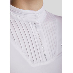 Wedstrijdpolo Montar MoRosie lange mouwen dames Wit Wedstrijdpolo Montar MoRosie lange mouwen dames Wit