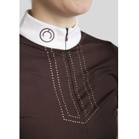 Wedstrijdpolo Montar MoViolet dames Bruin Wedstrijdpolo Montar MoViolet dames Bruin