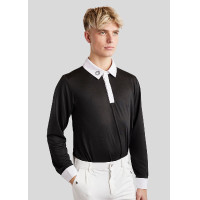 Wedstrijdpolo Montar MoWill lange mouwen dames Zwart