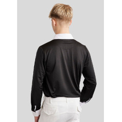 Wedstrijdpolo Montar MoWill lange mouwen dames Zwart