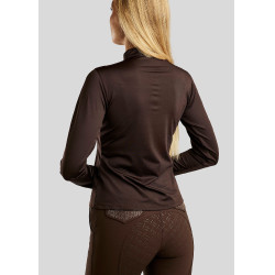 Polo Montar Briella lange mouwen kristal Roségoud Curve dames Bruin