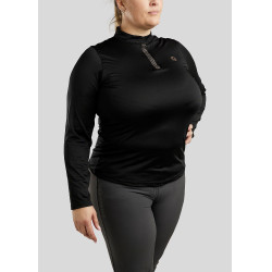 Polo Montar Briella lange mouwen kristal Roségoud Curve dames Zwart