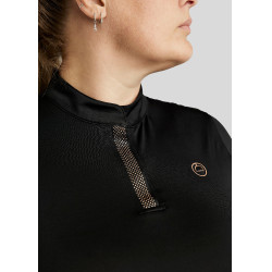 Polo Montar Briella lange mouwen kristal Roségoud Curve dames Zwart