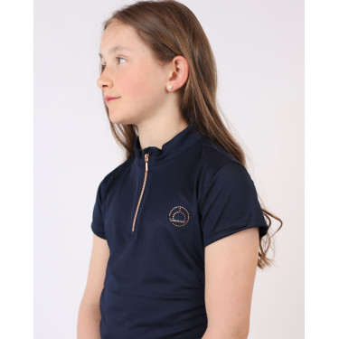Polo Montar Everly kind korte mouwen rose gold Marine Marineblauw Polo Montar Everly kind korte mouwen rose gold Marine Marineblauw