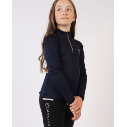 Polo Montar Everly enfant manches longues rose gold Marine Polo Montar Everly enfant manches longues rose gold Marine