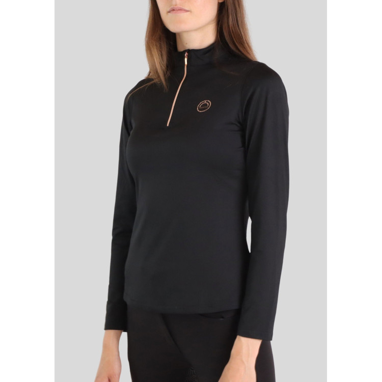 Polo Montar Everly Mon Tech dames lange mouwen roségoud
