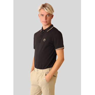 Polo Rijden heren contrasterende kraag korte mouwen Polo Rijden heren contrasterende kraag korte mouwen