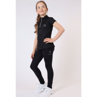 Polo Montar Junior Everly korte mouwen Zwart