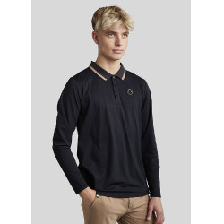 Polo Montar MoDrake heren contrasterende kraag lange mouwen