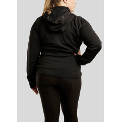 Ritsvest Montar met capuchon Liza dames Curve Zwart