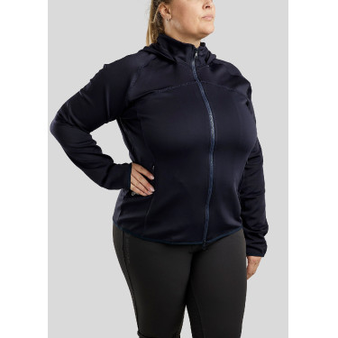 Ritsvest Montar met capuchon Liza dames Curve Marine Marineblauw